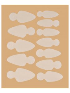 Mold Long Stiletto - Stencils for French manicure on top forms  (12 pcs/set)